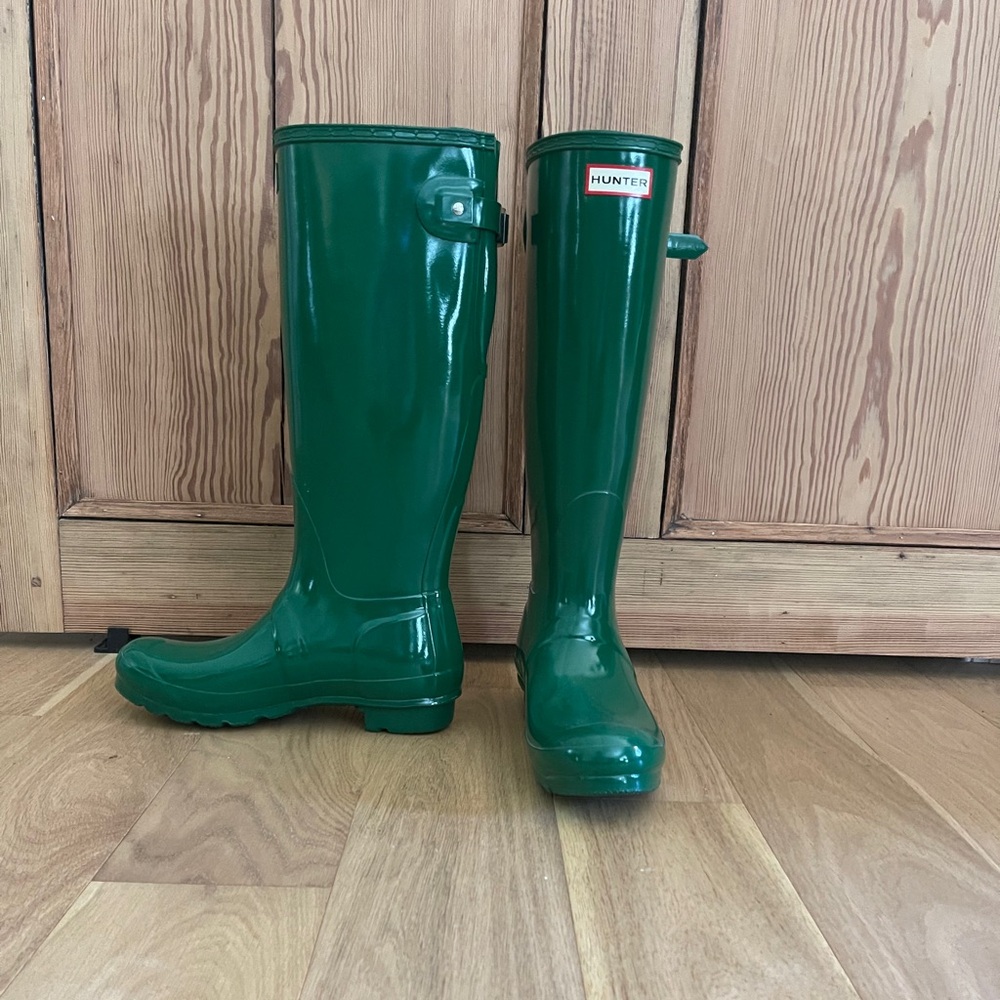 Hunter Forest Green Rain Boots